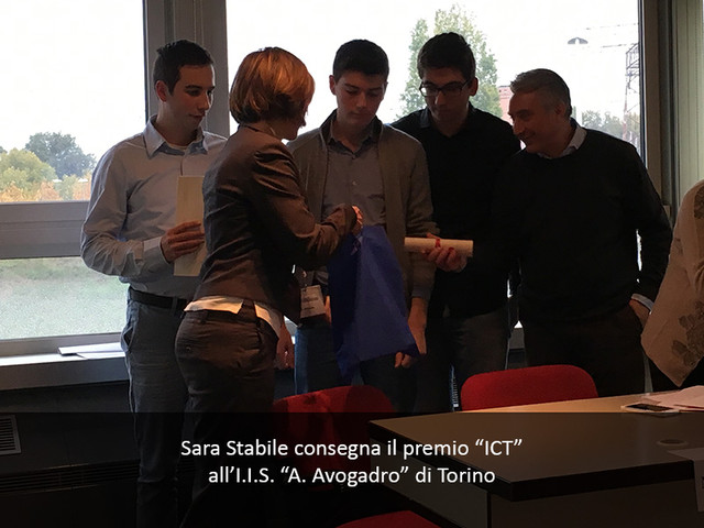 Consegna del premio - "ICT" I.I.S. "A. Avogardo" di Torino